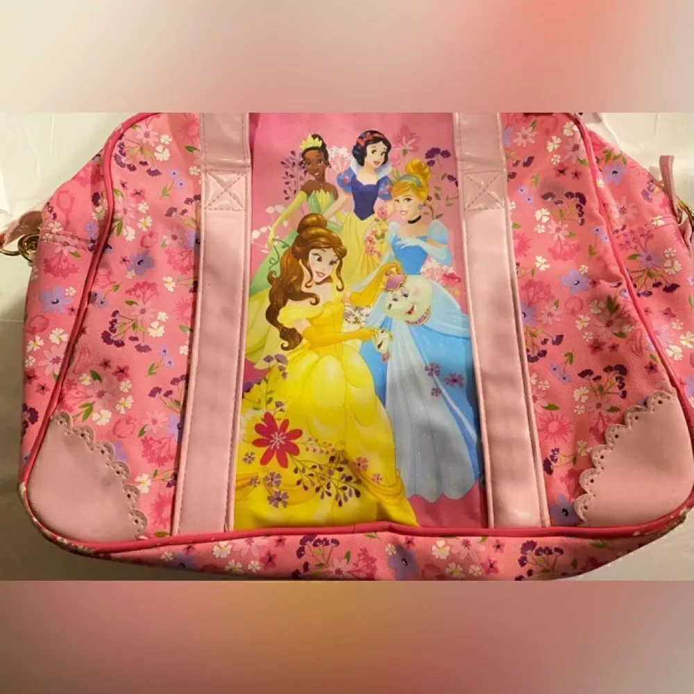 🎀Disney Store Princess LG Pink overnight Duffel bag crossbody 🛍️